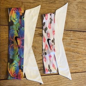 2/$15 Rose Print Nike Pro Head Ties
